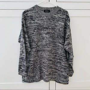 Men’s Vision Gray/Black Blend Sweatshirt Size Small